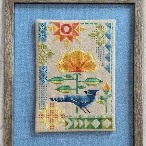 Special Discount Seasonal Courier: Blue Jay's Summer Cross Stitch Pattern | Robin Pickens