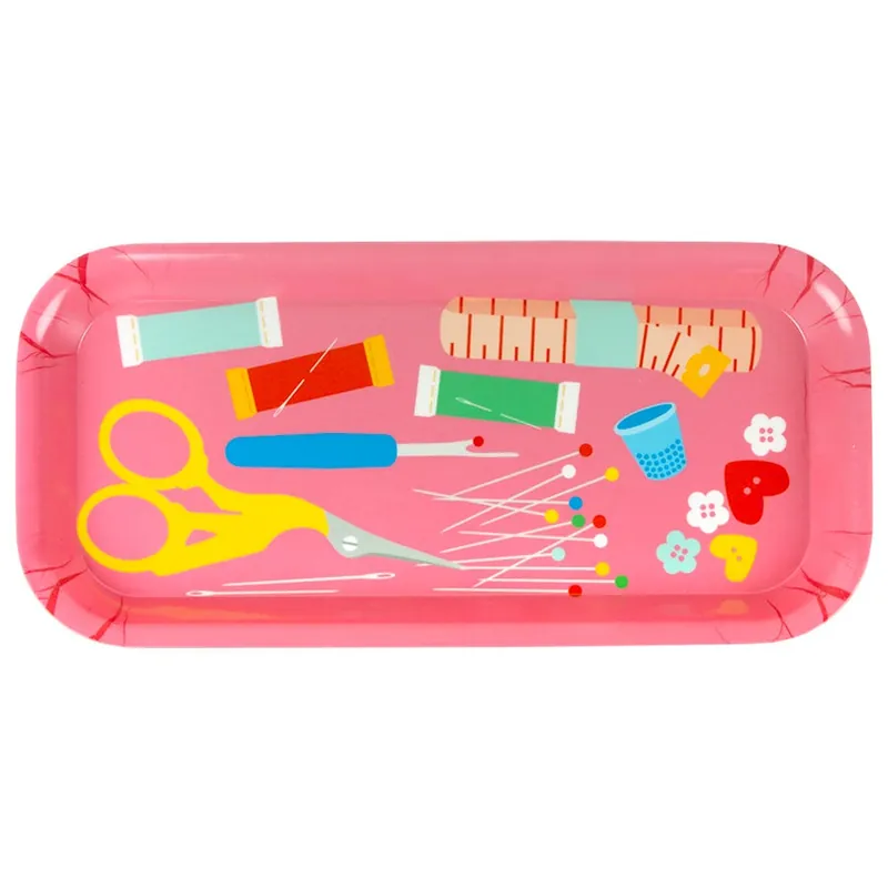 Hassle-Free Returns Pink Sewist Haberdashery Melamine Tray | Poppekins