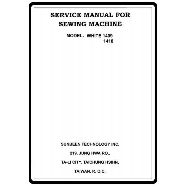 Affordable Service Manual, White 1418